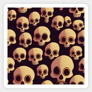 Cute Halloween Skull Pattern Sticker